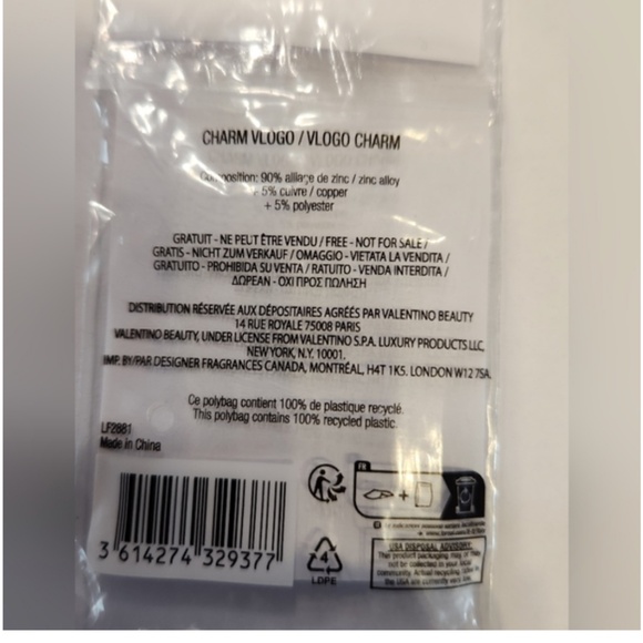 Valentino Logo Charm Choker Necklace - Picture 6 of 6